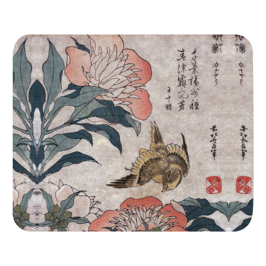 Japanese Art Mouse Pad for a Stunning Artistic Computer Setup - Rosetta Creative Boutique