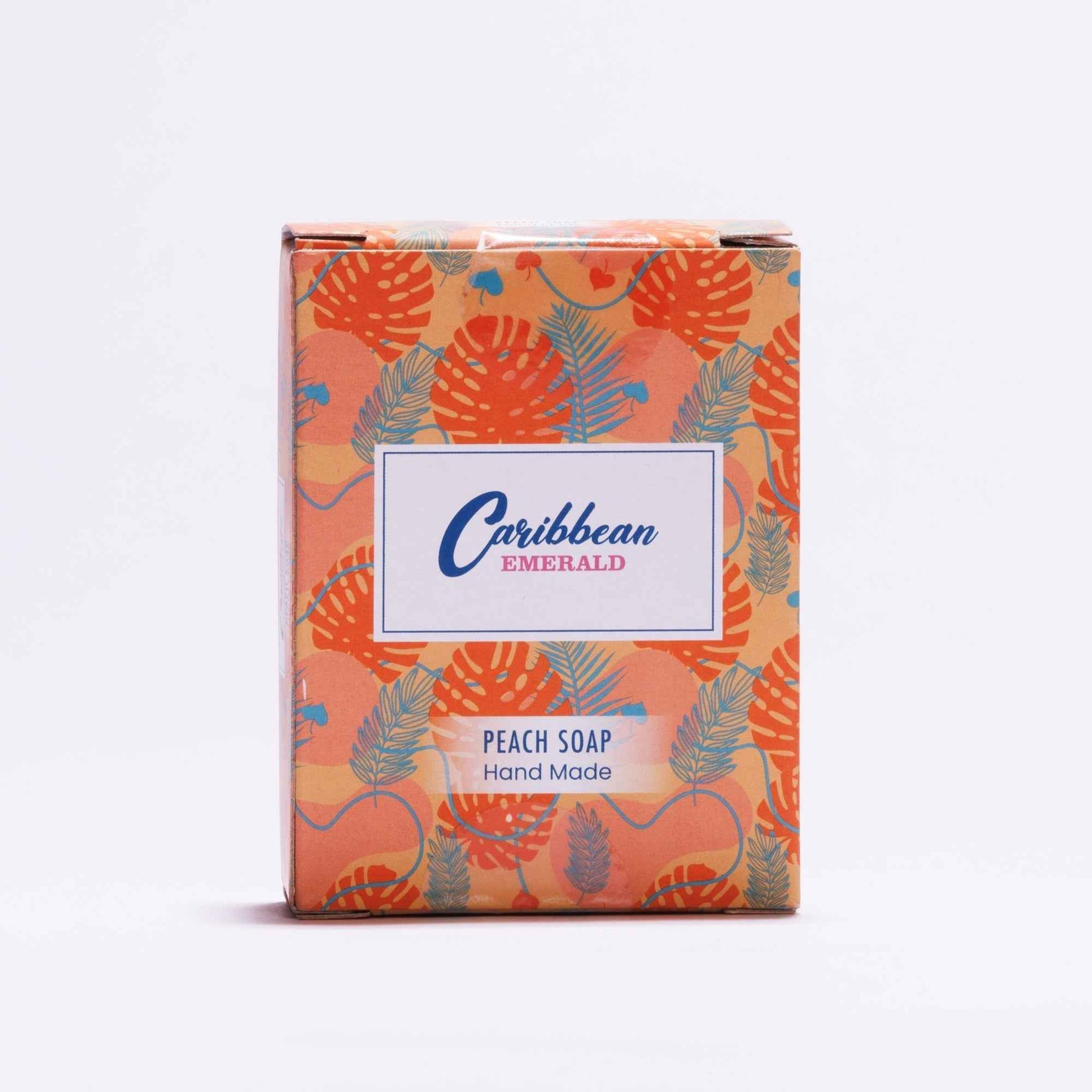 Caribbean Emerald Peach Soap Hand Made Natural Gift for All Skin Types