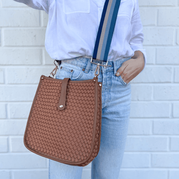Woven Neoprene Crossbody Bag With Interchangeable Straps - Rosetta Creative Boutique