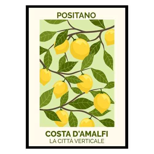 Positano Lemons Amalfi Coast Poster