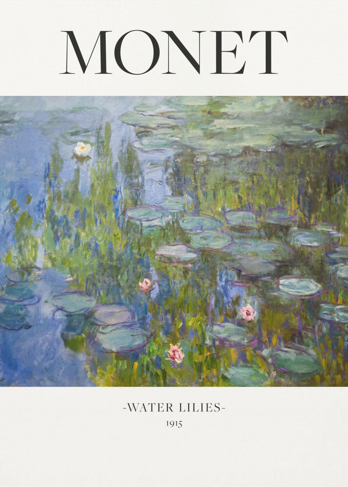 Water Lilies 1915 Monet Wall Art Print Claude Monet - Rosetta Creative Boutique