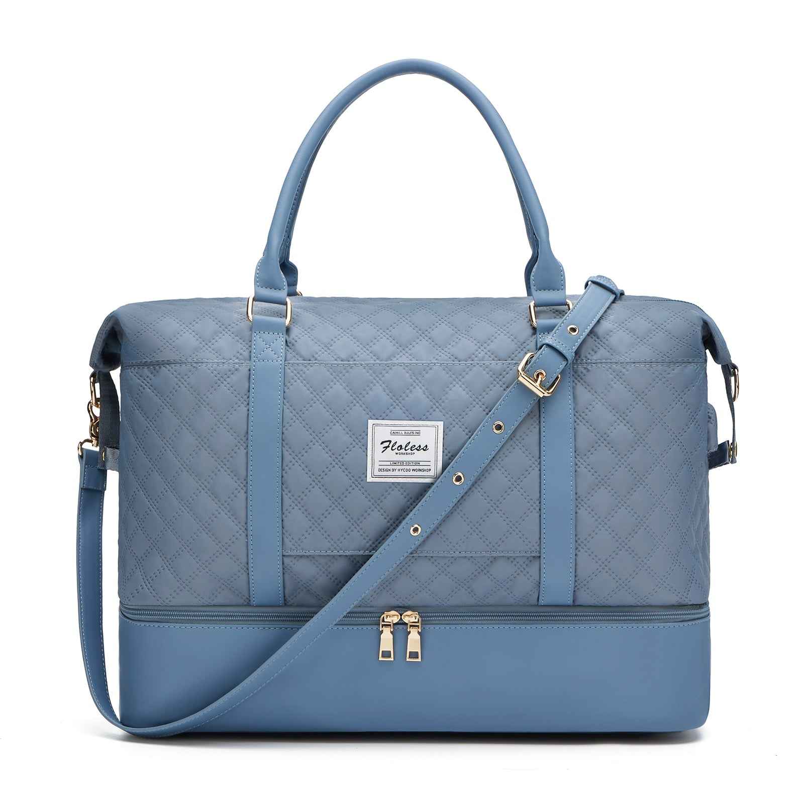 Quilted Business Overnight Travel Duffel Bag