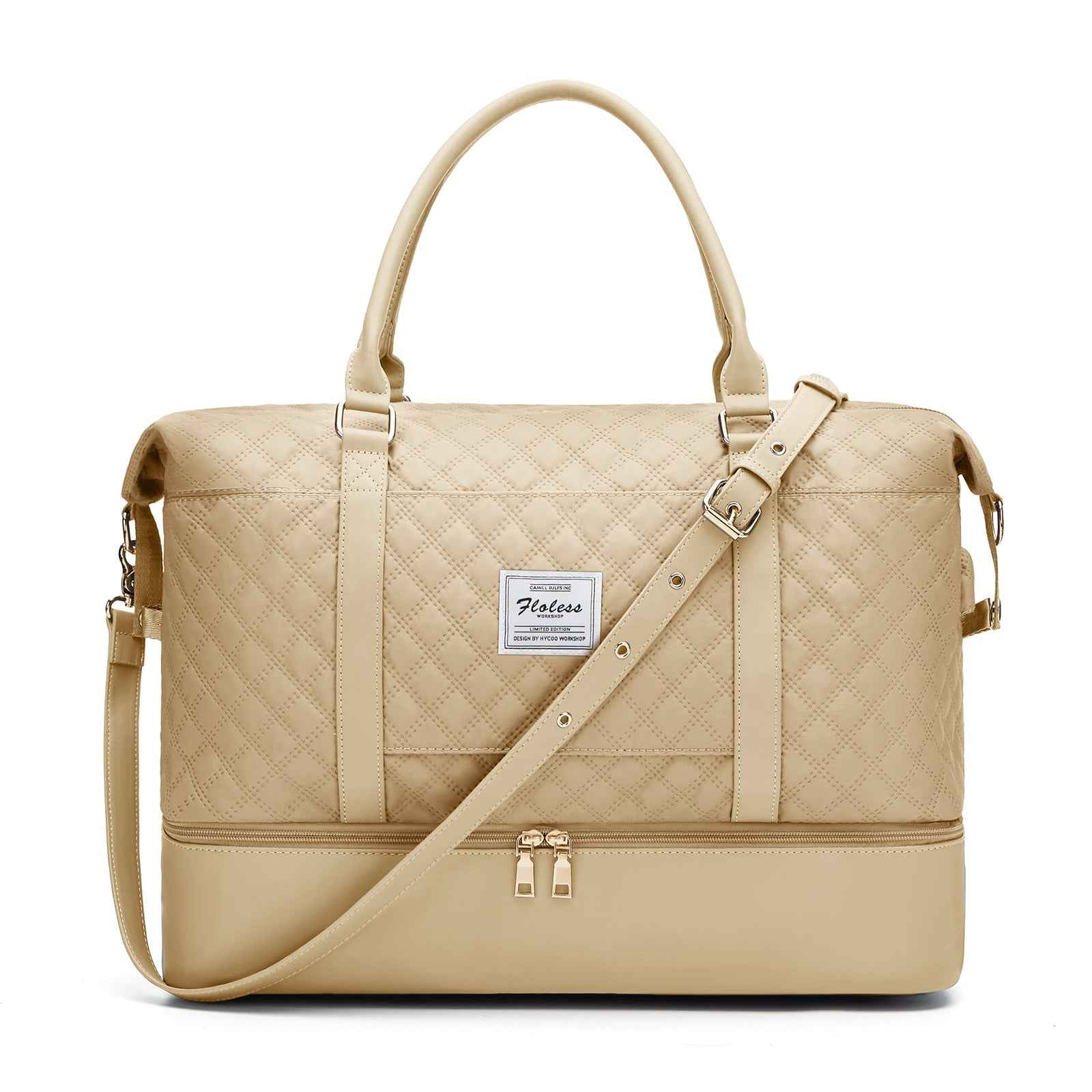 Quilted Business Overnight Travel Duffel Bag