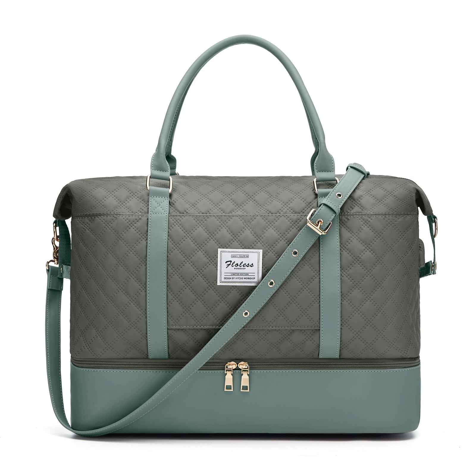 Quilted Business Overnight Travel Duffel Bag
