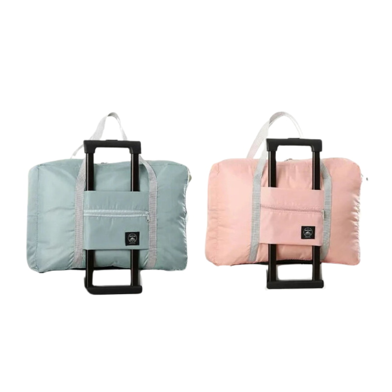Foldable Travel Duffel Bags 16L Pink Blue Pack of 2 - Rosetta Creative Boutique