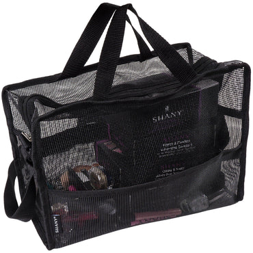 Collapsible Mesh Bag and Travel Tote in Black - Versatile and Convenient Solution - Rosetta Creative Boutique