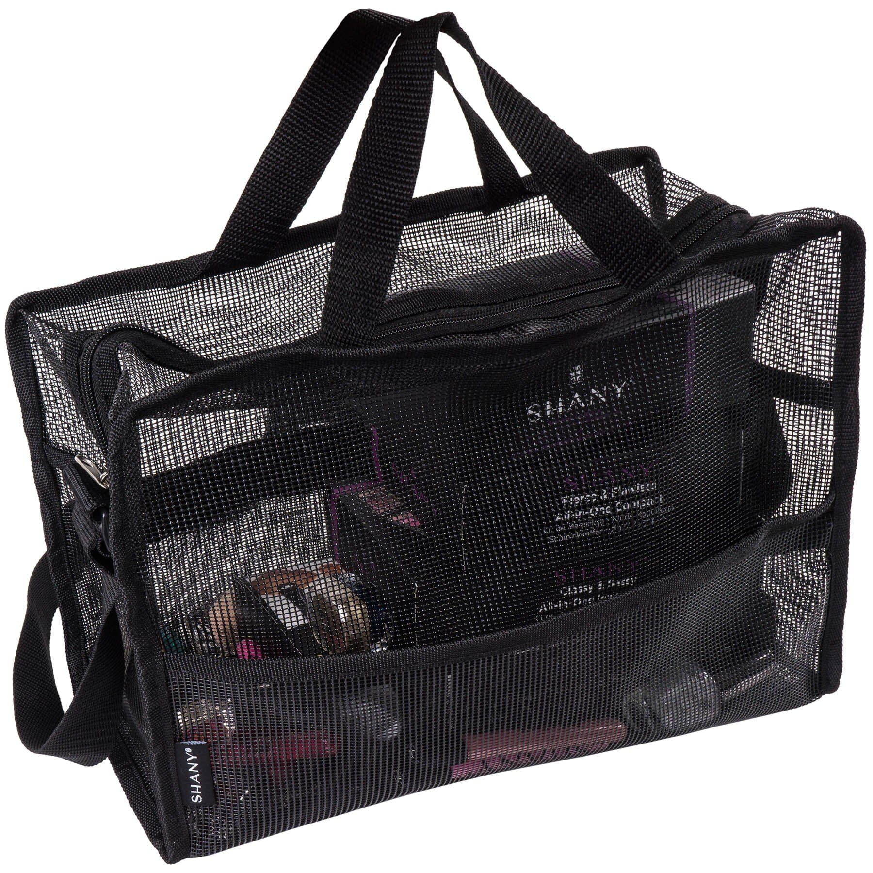 Collapsible Mesh Bag and Travel Tote in Black - Versatile and Convenient Solution - Rosetta Creative Boutique