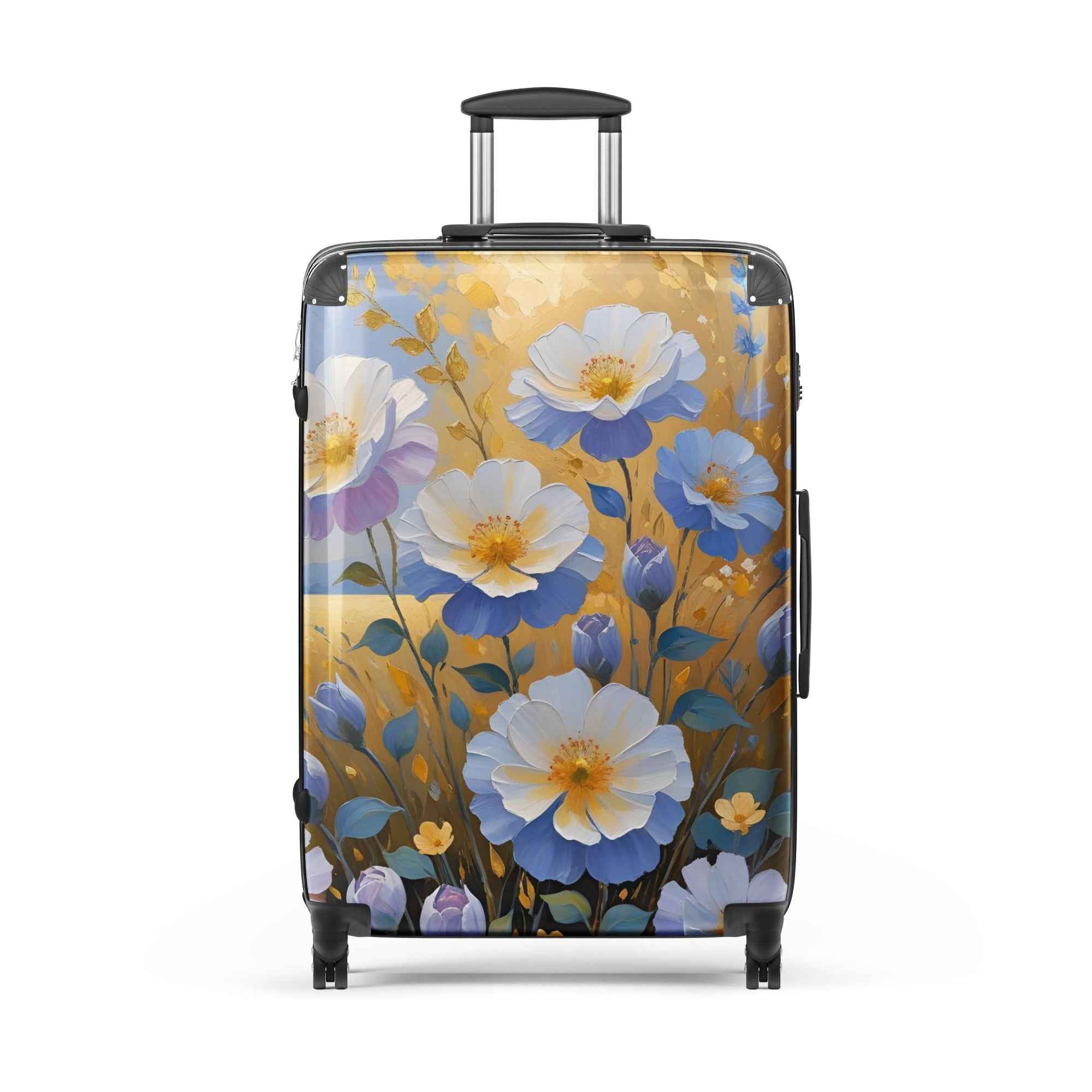 Floral Hard-Shell Suitcase by Rosetta Creative Boutique for Stylish Travel and Weekend Getaways - Rosetta Creative Boutique