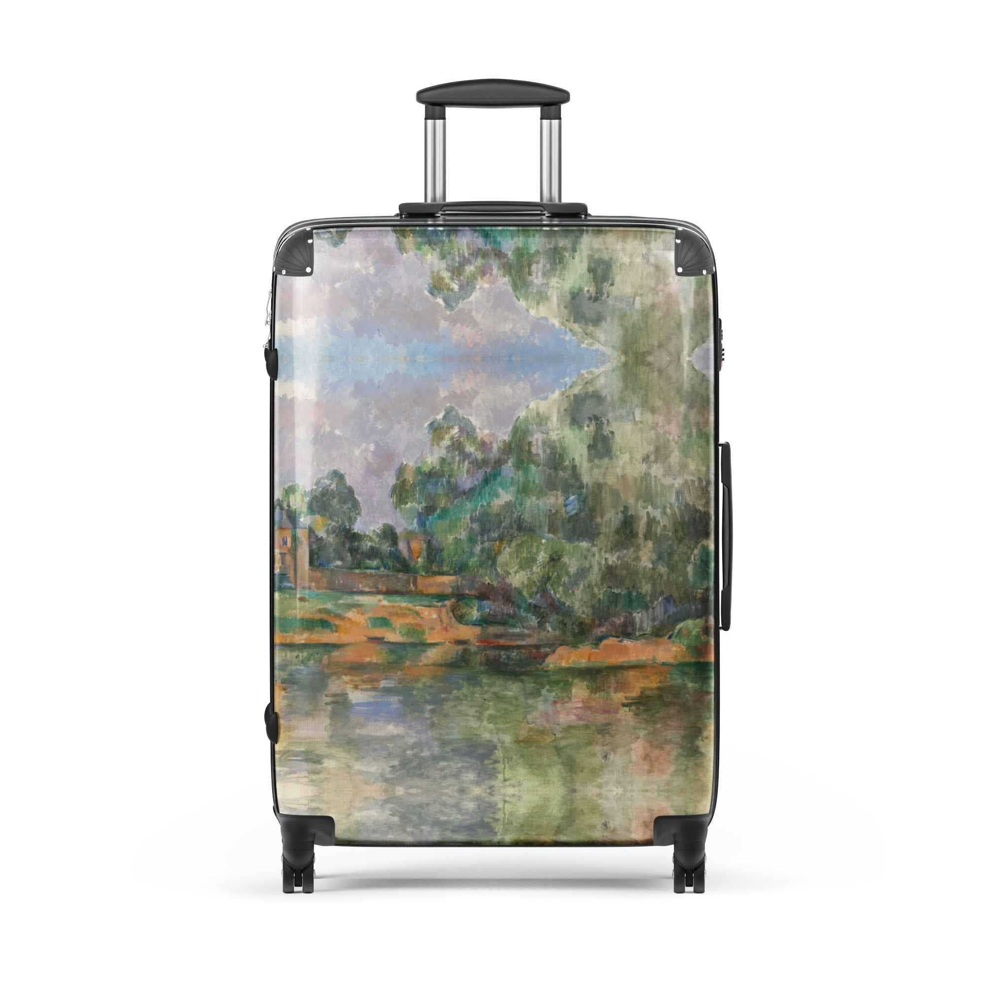 Paul Cezanne View of the Seine Reflections Hard-Shell Suitcase - Stylish and Durable Travel Companion - Rosetta Creative Boutique