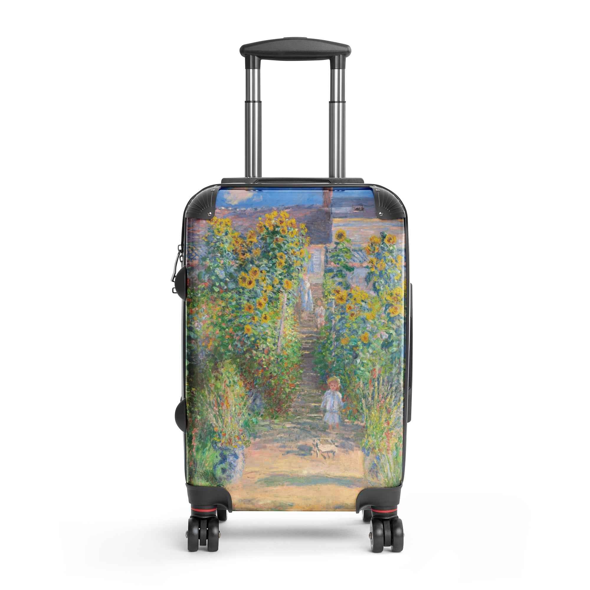 Claude Monet Suitcase - Art-Inspired Hard-Shell Travel Accessory for Stylish Getaways - Rosetta Creative Boutique