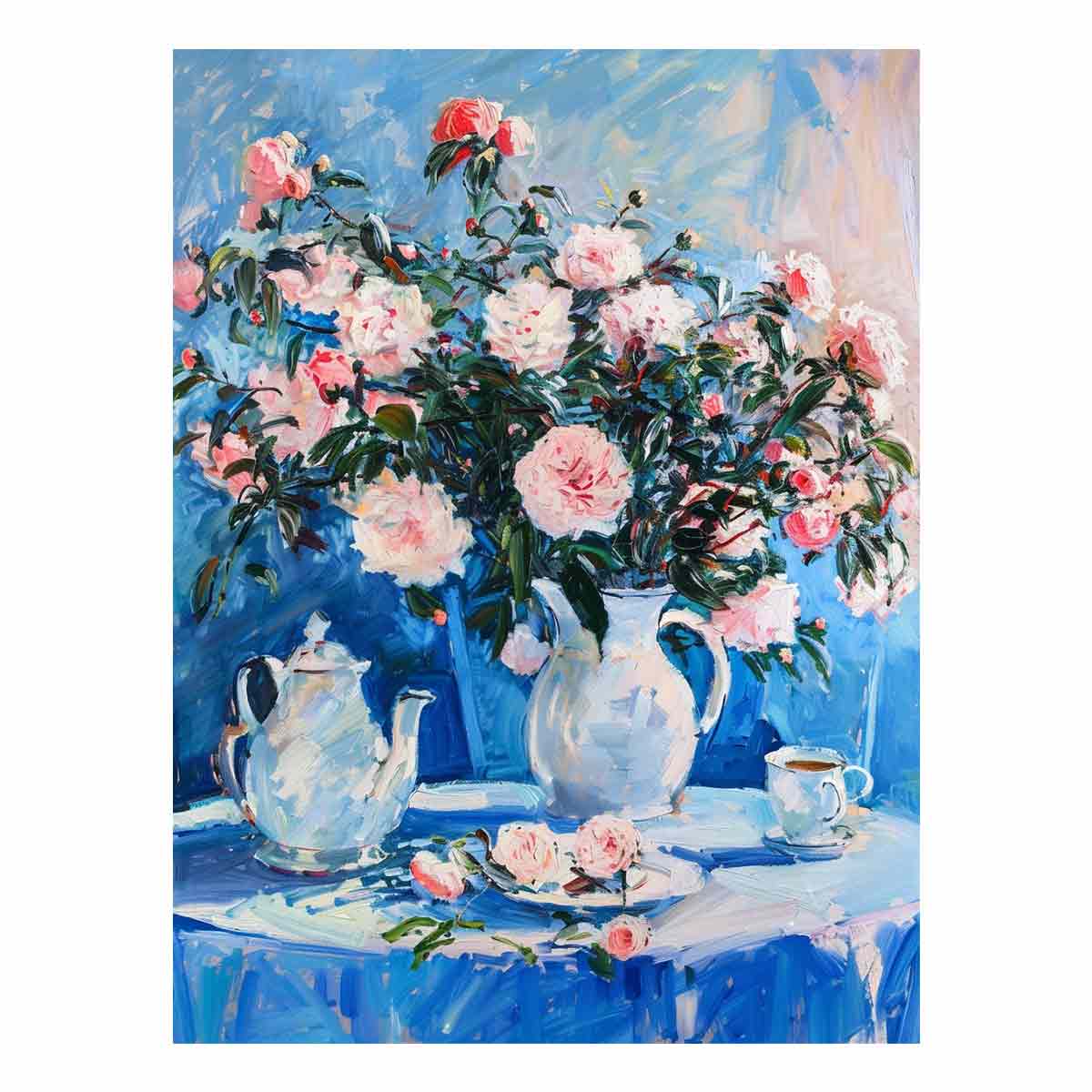 Teapot Canvas Painting Print-0