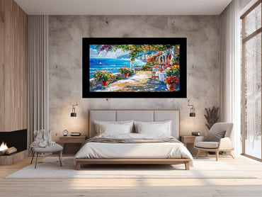 Mediterranean Canvas Painting Artwork-1
