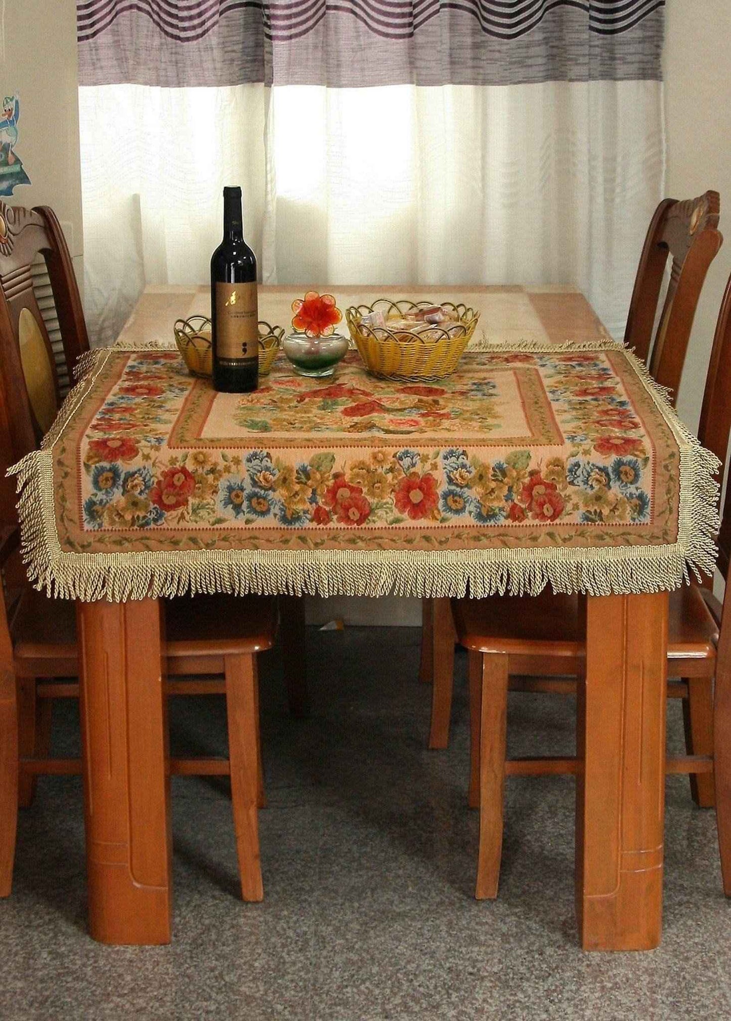Tache Colorful Floral Country Rustic Morning Meadow Tablecloths