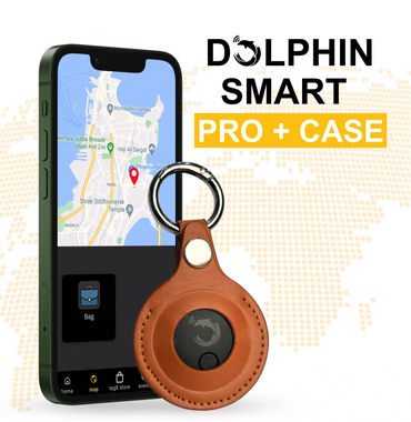 Dolphin Smart Bluetooth Tracker Pro with Leather Case-1
