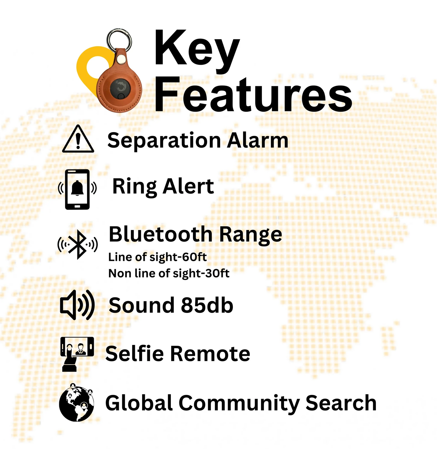 Dolphin Smart Bluetooth Tracker Pro with Leather Case-4