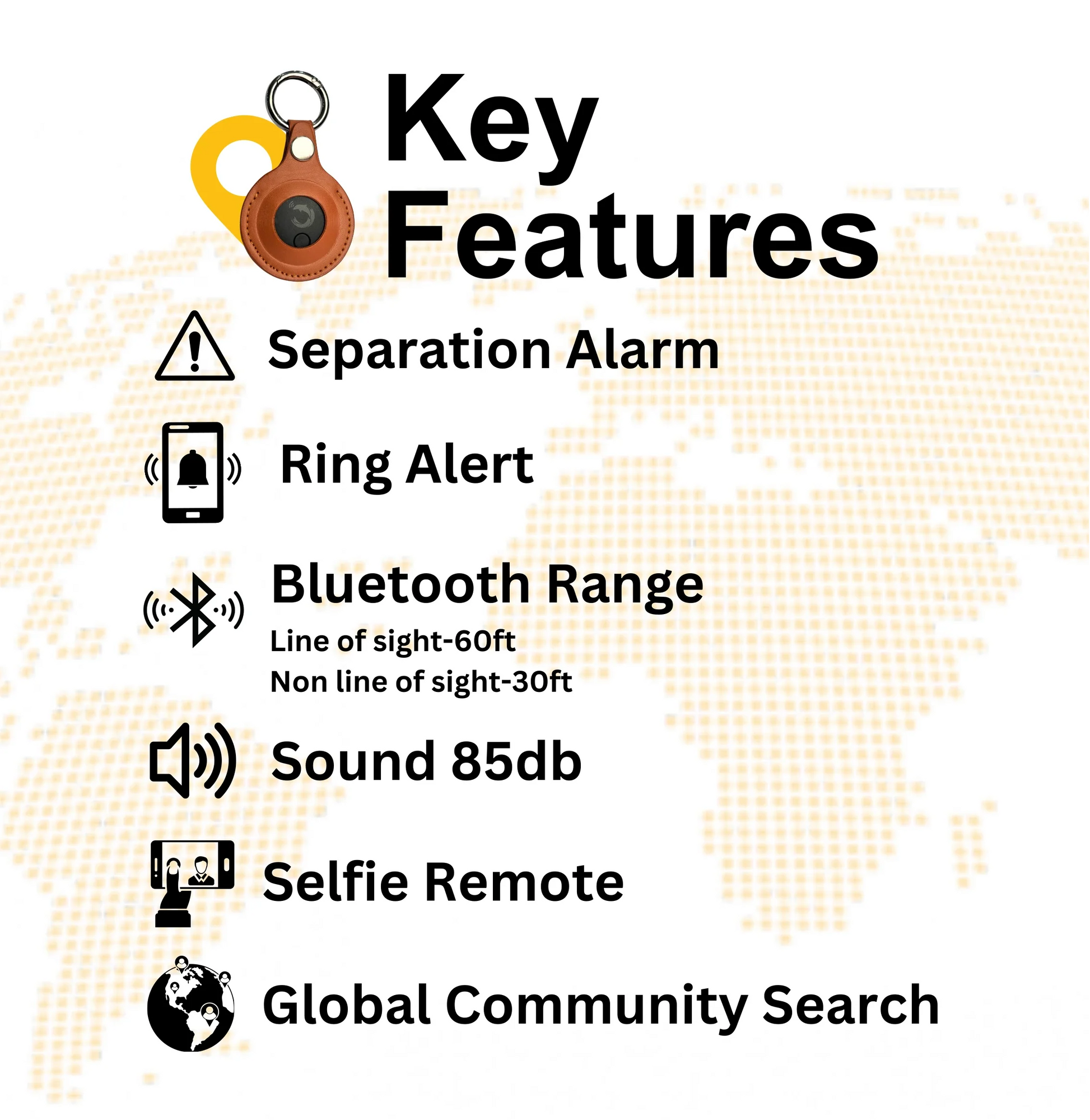 Dolphin Smart Bluetooth Tracker Pro with Leather Case-4