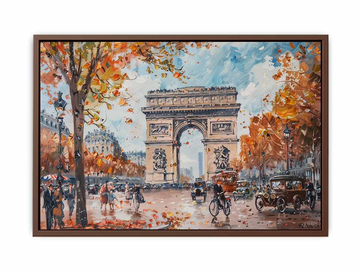 Arc De Triomphe Paris Canvas Painting-6