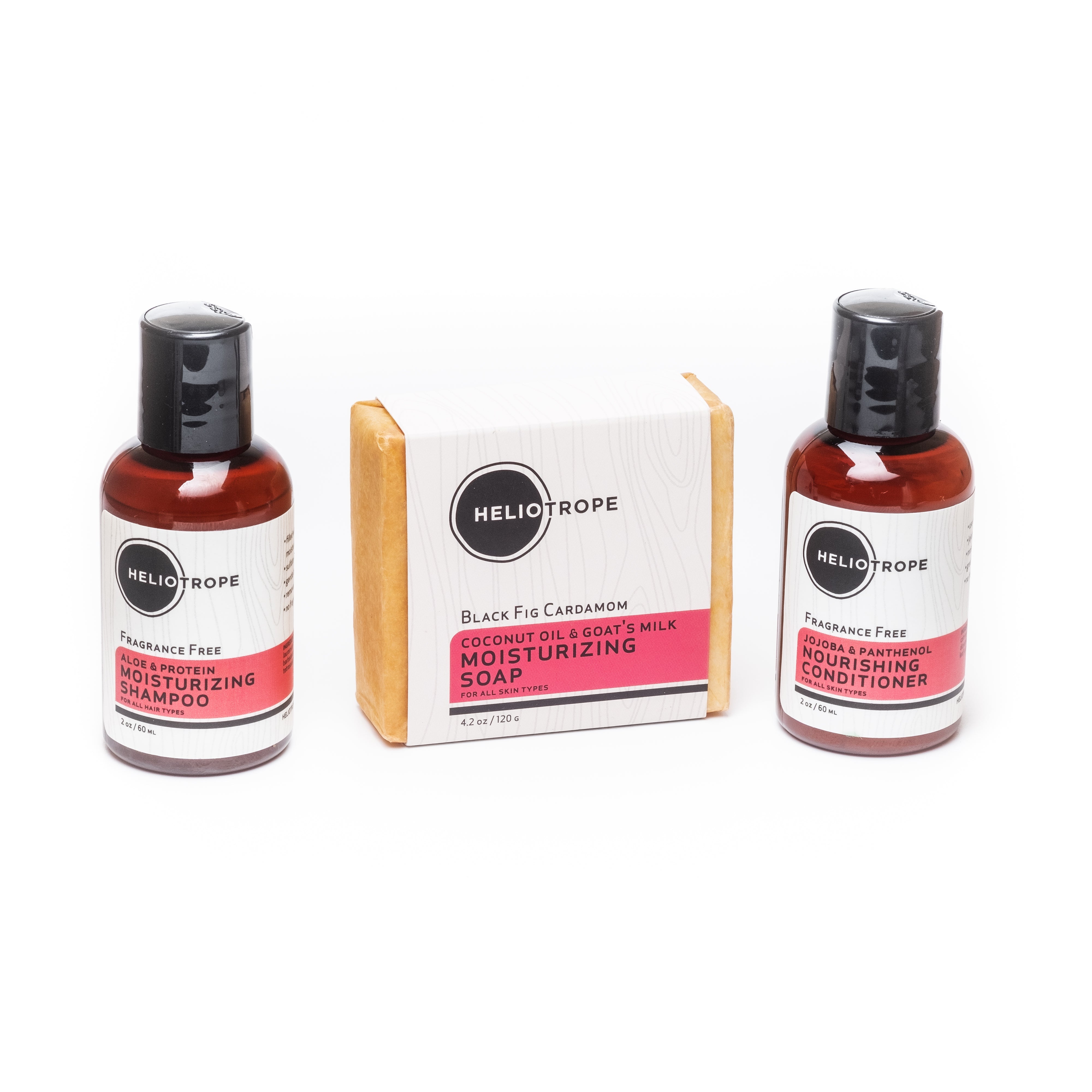 Hair Care Travel Sampler Natural Shampoo Conditioner Set - Rosetta Creative Boutique